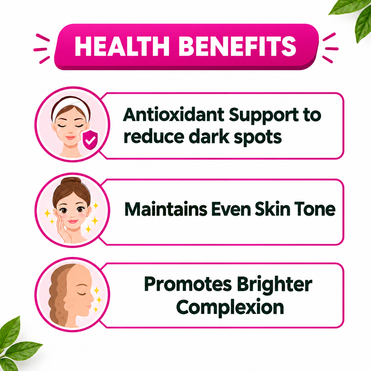 Sunshine Nutrition Derma Glow – 1000mg L-Glutathione Skin Brightening & Antioxidant Support, 60 Veg Capsules