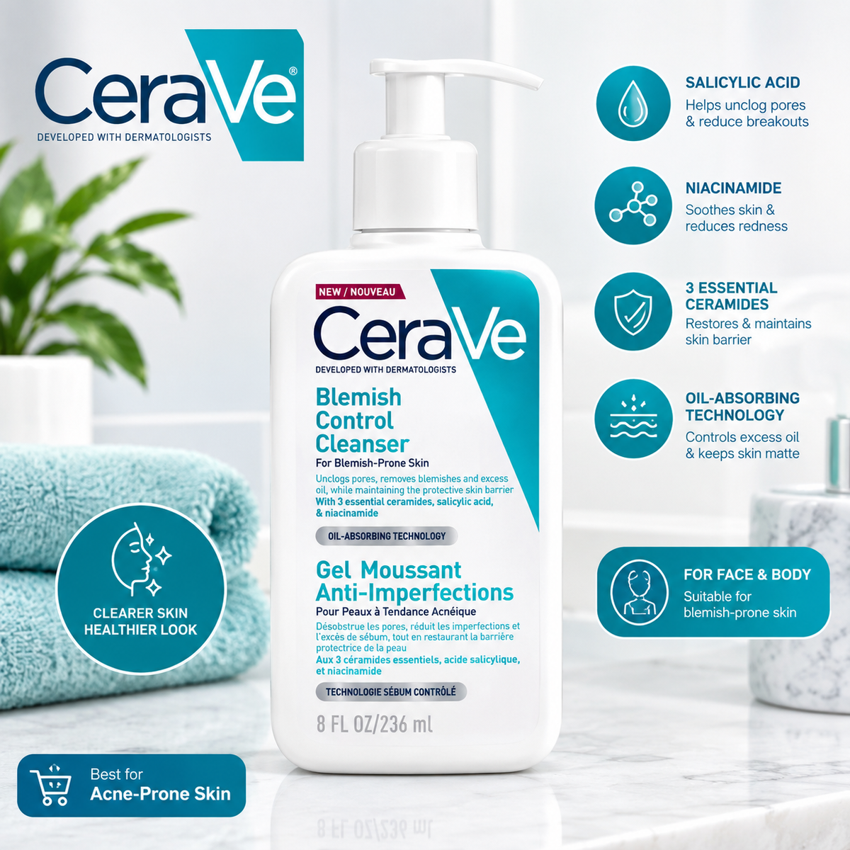 Cerave Blemish Control Cleanser 236ml