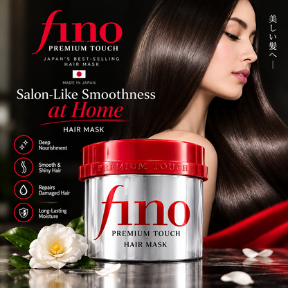 Shiseido Fino Premium Touch Mask, Deep Repair Treatment for Dry, Damaged, and Over-Processed Hair - 230g