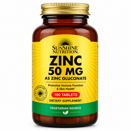 Sunshine Nutrition Zinc 50 mg 100 Tablets