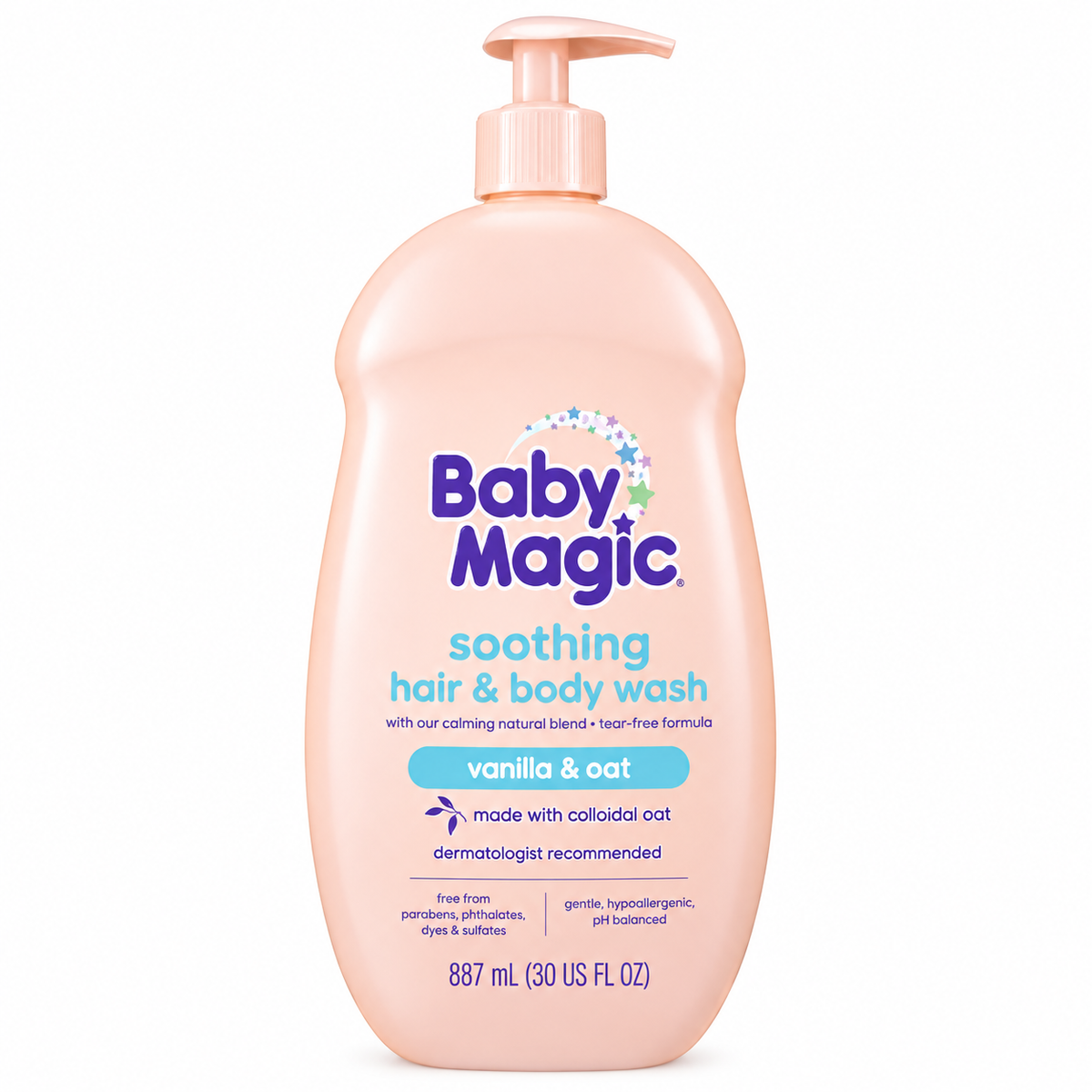 Baby Magic Soothing Hair & Body Wash Vanilla & Oat 887ml